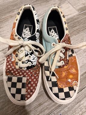 Vans era Tiger Patchwork Lace-Up Skate shoes